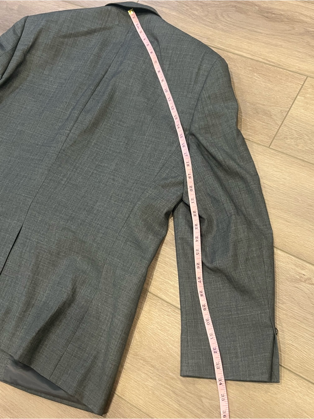 Lauren Ralph Lauren 100% Wool Charcoal Gray Two-Piece Suit 46 Chest 38 Waist - Picture 4 of 16